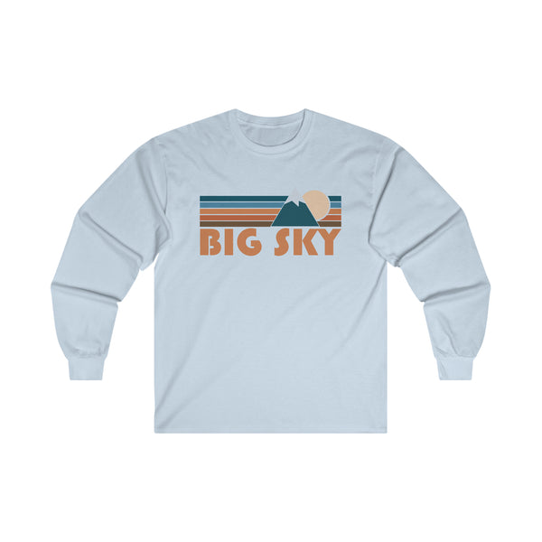 Big Sky, Montana Long Sleeve Shirt - Retro Unisex Big Sky Long Sleeve Tee