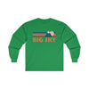 Big Sky, Montana Long Sleeve Shirt - Retro Unisex Big Sky Long Sleeve Tee