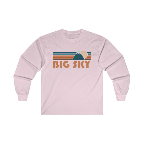 Big Sky, Montana Long Sleeve Shirt - Retro Unisex Big Sky Long Sleeve Tee