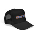 New York Foam Trucker Hat - Retro Orange & Blue City Patch-7
