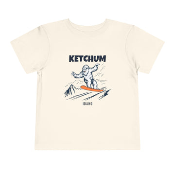 Ketchum, Idaho Yeti Snowboard Toddler Tee