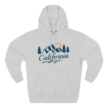Premium California Hoodie - Retro Unisex Sweatshirt - Pine Mountain Script - 0
