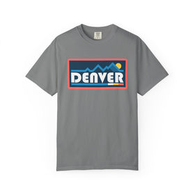 Buy grey Denver, Colorado Graphic Tee, Comfort Colors Retro Mountain Unisex Denver T shirt