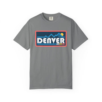 Buy grey Denver, Colorado Graphic Tee, Comfort Colors Retro Mountain Unisex Denver T shirt