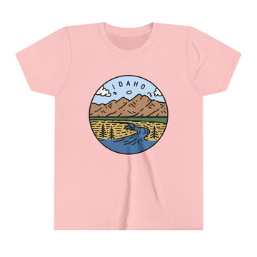 Buy pink Idaho Youth T-Shirt - Unisex Kids Idaho Shirt