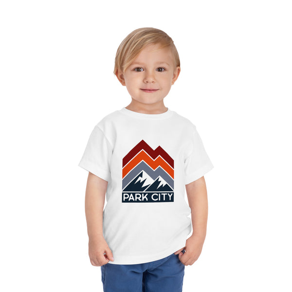 Park City, Utah Toddler T-Shirt - Retro Palm Tree Toddler Park City Shirt