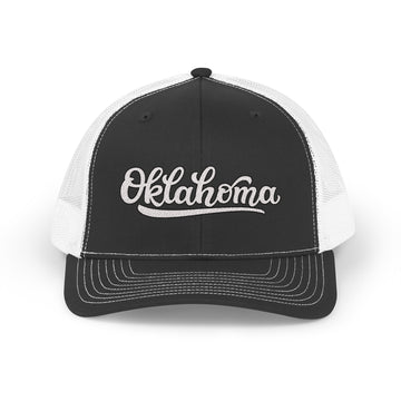 Oklahoma Snapback Trucker Cap - Embroidered Oklahoma Hat - 0