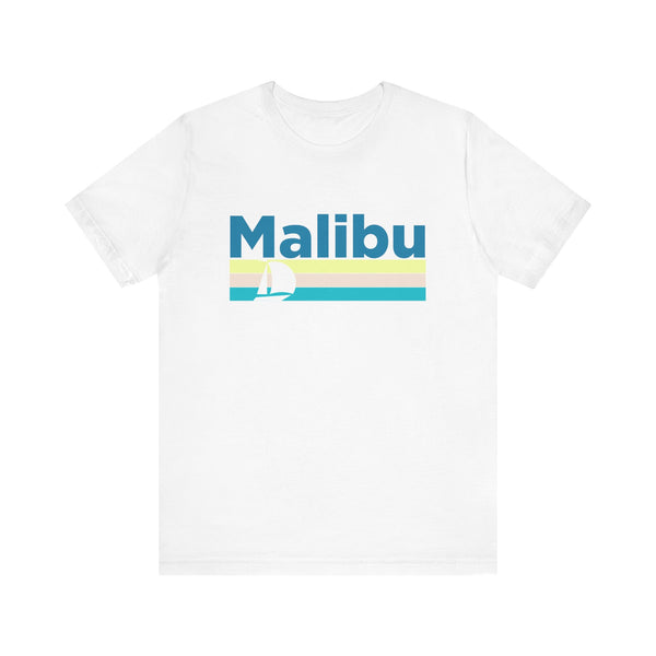 Malibu, California T Shirt - Sailboat Graphic Tee