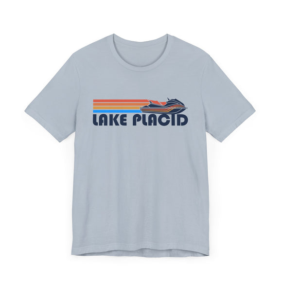 Lake Placid, New York T Shirt - Retro Jetski PWC Graphic Tee