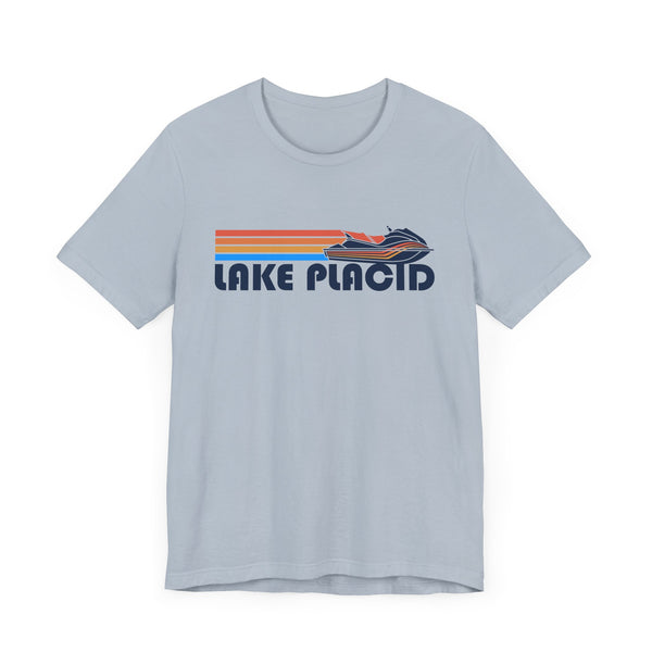 Lake Placid, New York T Shirt - Retro Jetski PWC Graphic Tee