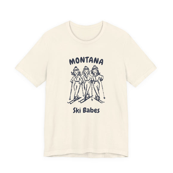 Montana Ski Babes T‑Shirt — Retro Skiing Graphic Tee