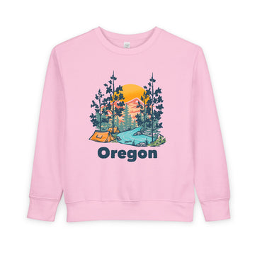 Buy pink Oregon Toddler Sweatshirt - Oregon Toddler Crewneck Sweatshirt