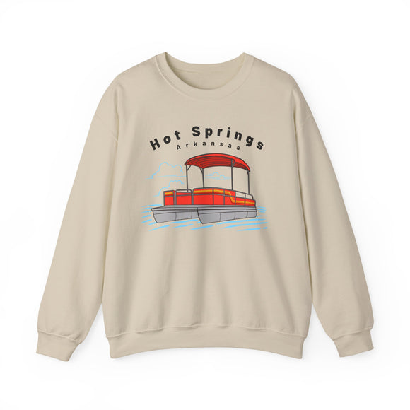 Hot Springs, Arkansas Sweatshirt - Pontoon Boat Sweatshirt