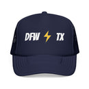 Dallas, Texas Retro Trucker Hat - Lightning Foam Cap-2