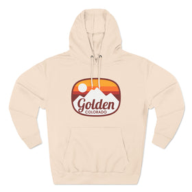 Premium Golden, Colorado Hoodie - Retro Unisex Golden Sweatshirt