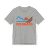 Colorado Retro Mountains Sunset T-Shirt | Vintage Colorado Tee