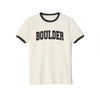 Boulder, Colorado Cotton Ringer Graphic Tee - Unisex Boulder T Shirt, Vintage Style Tee, Men's/Women's Tee