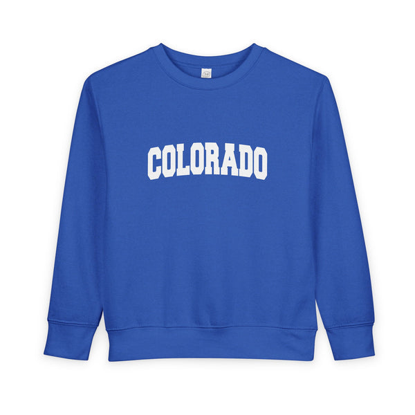 Colorado Toddler Sweatshirt - Colorado Toddler Crewneck Sweatshirt