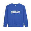 Colorado Toddler Sweatshirt - Colorado Toddler Crewneck Sweatshirt