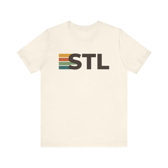 St. Louis, Missouri tee - STL t shirt retro stripes