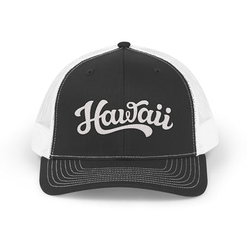 Hawaii Snapback Trucker Cap - Embroidered Hawaii Hat - 0
