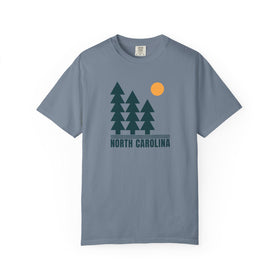 Buy blue-jean North Carolina T Shirt, Comfort Colors Cotton 100% Cotton Trees Tee
