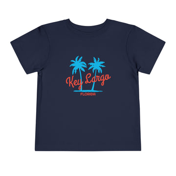 Key Largo, Florida Toddler T-Shirt - Retro Palm Tree Toddler Key Largo Shirt