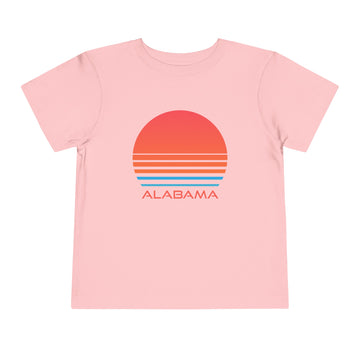 Buy pink Copy of Alabama Toddler T-Shirt - Retro 80s Unisex Toddler Alabama Shirt