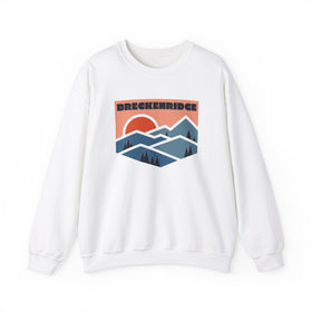 Breckenridge, Colorado Sweatshirt Retro Mountains, Breckenridge Unisex Graphic Crewneck