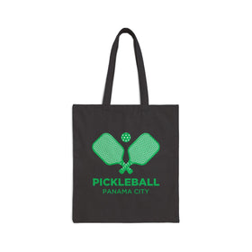 Panama City, Florida Cotton Canvas Pickleball Panama City Tote Bag