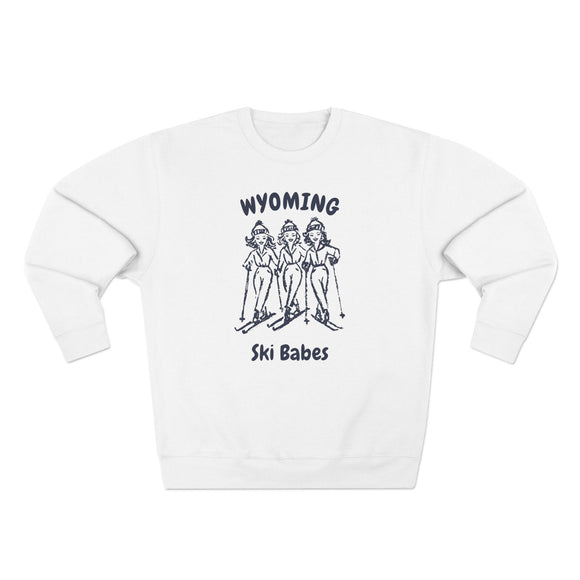 Premium Wyoming Ski Babes Sweatshirt