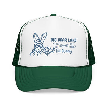 Buy kelly-white-kelly Big Bear Lake, California Ski Bunny Trucker Hat