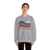 Wyoming Sweatshirt Retro Mountains, Wyoming Unisex Graphic Crewneck