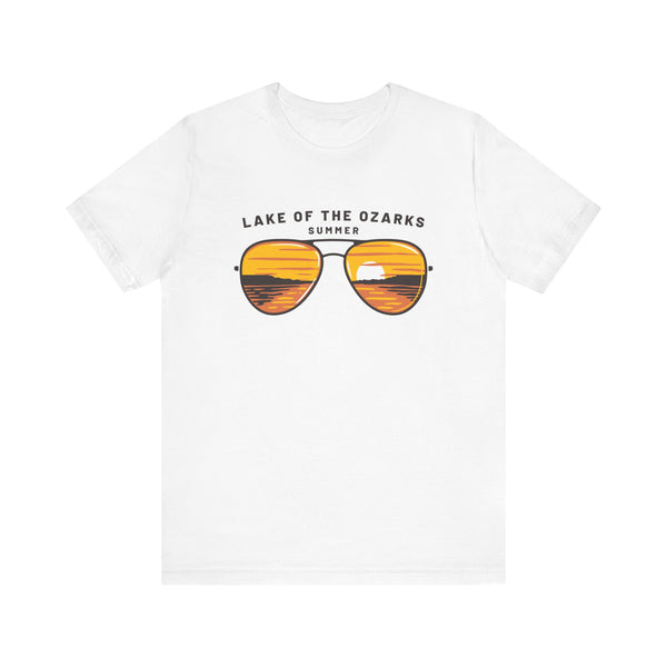 Lake of the Ozarks, Missouri T Shirt - Sunglasses Lake Graphic Tee