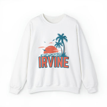 Irvine, California Sweatshirt - Unisex Palm Tree Irvine Sweatshirt