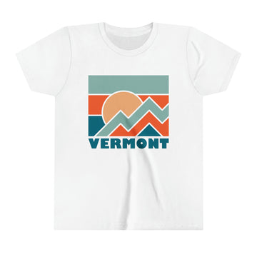 Buy white Vermont Youth T-Shirt - Unisex Kids Vermont Shirt