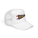Utah Pennant Trucker Hat — Retro Flag Foam Cap-10