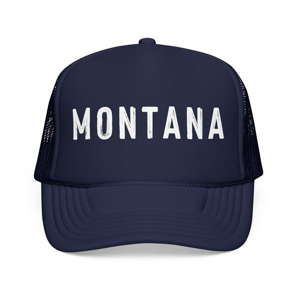 Montana Trucker Hat - Montana Cap - Block Letter