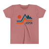 Aspen, Colorado Youth Shirt - Retro Mountain Aspen Kid's T-Shirt