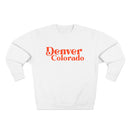 Denver Colorado Crewneck Sweatshirt — Retro Script City Pride-4