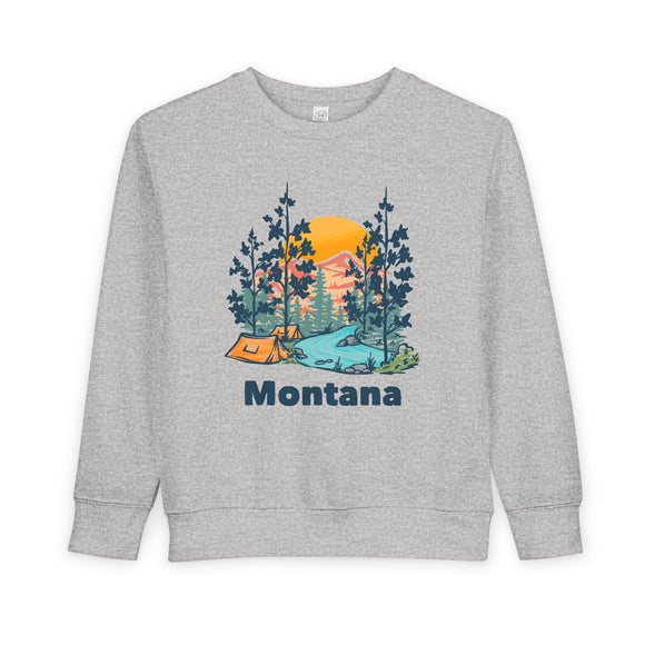 Montana Toddler Sweatshirt - Montana Toddler Crewneck Sweatshirt