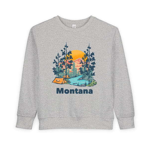 Montana Toddler Sweatshirt - Montana Toddler Crewneck Sweatshirt