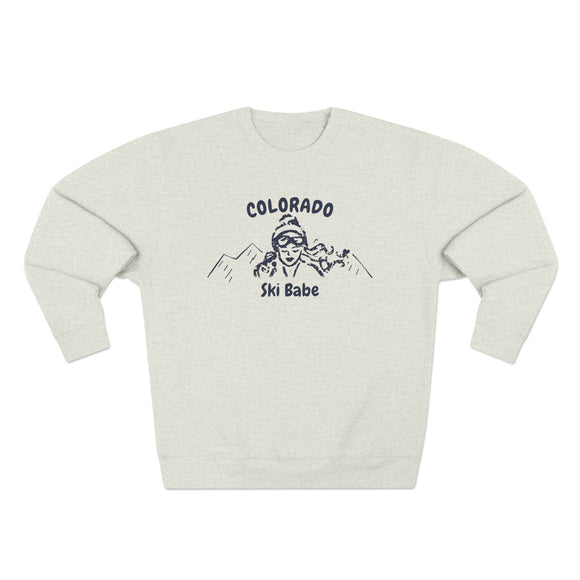 Premium Colorado Ski Babe Sweatshirt