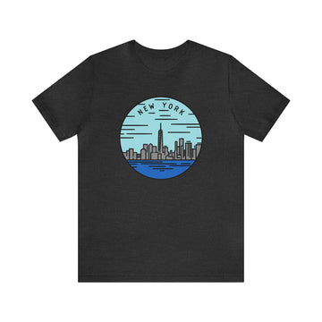 Buy dark-grey-heather New York T-Shirt - Unisex New York Shirt