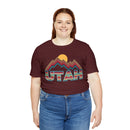 Utah T Shirt Retro Mountain - Unisex Utah Shirt-80