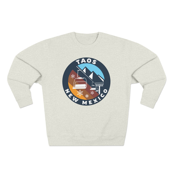 Premium Taos, New Mexico Mountain Ski Lift Sweatshirt