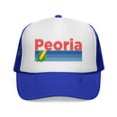 Peoria, Illinois Retro Corn and Farm Trucker Hat-4