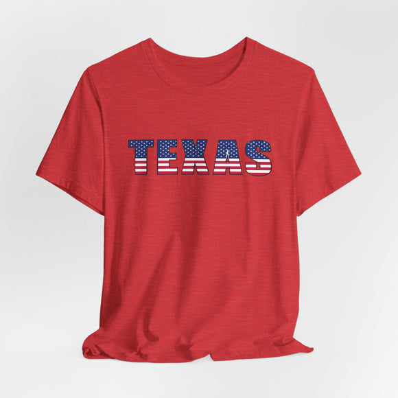Texas T-shirt - Patriotic USA Stars Stripes Shirt