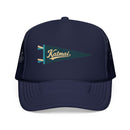 Katmai National Park Pennant Trucker Hat — Vintage Foam Mesh Cap-2