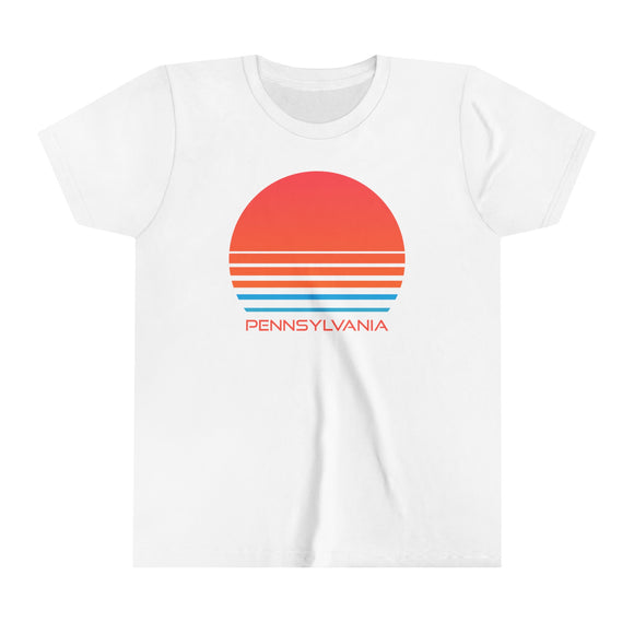 Pennsylvania Youth Shirt - Retro 80s Pennsylvania Kid's T-Shirt